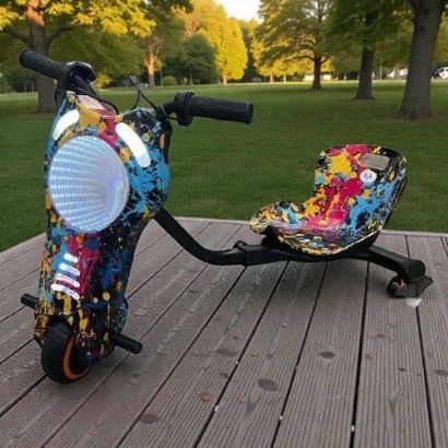 صورة سكوتر درفت صغير ذكي بطبعات ملونة متعددة 36 فولت بثلاث عجلات